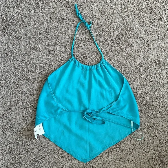 ViCOLO Teal Halter Top - Picture 5 of 9